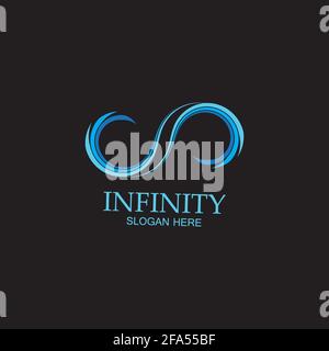 Infinity Design Vector icon illustration Logo template design Stock Vector