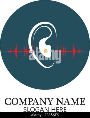 Hearing Logo Template vector icon design Stock Vector
