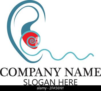 Hearing Logo Template vector icon design Stock Vector