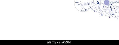 Human model connection on the white Stock Vector