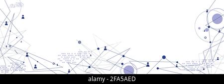 Human model connection on the white Stock Vector