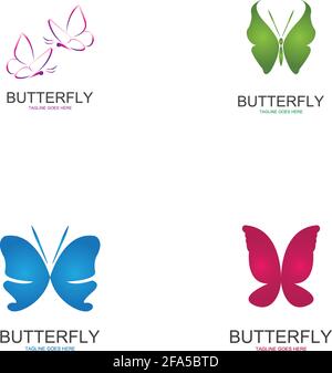 Beauty Butterfly Vector icon design Stock Vector