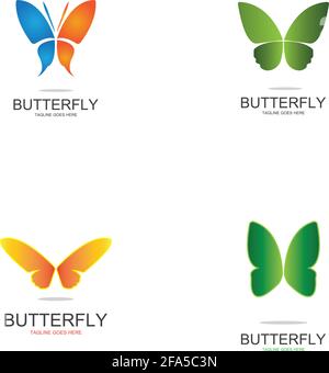 Beauty Butterfly Vector icon design Stock Vector