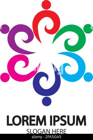 Community logo, Teamwork logo ,Group logo Stock Vector