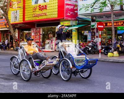 Vietnamese Rickshaw Stock Photo