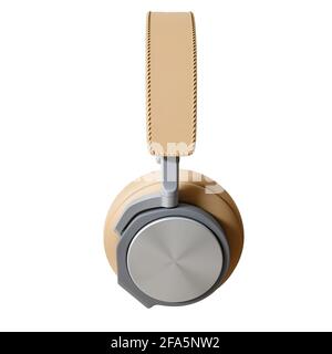 3d illustration of headphones isolated with white background Stock Photo