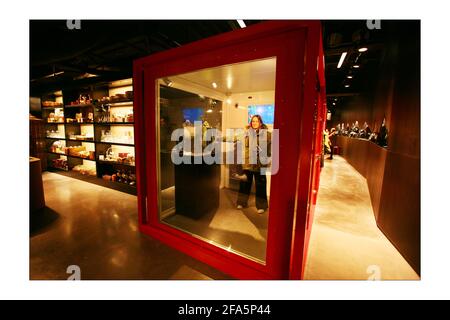 Last minute preparations for tomorows opening of the National Geographic shop on Regents street in Londonphotograph by David Sandison The Independent Stock Photo