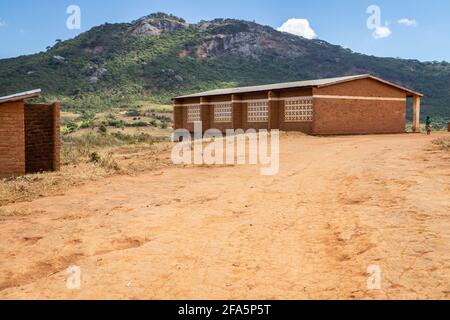 School building near Mzimba in rural Malawi Stock Photo