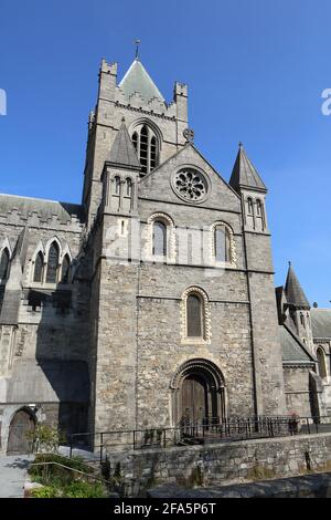 Christchurch cathedral in Christchurch Pl, Wood Quay, Dublin Stock Photo