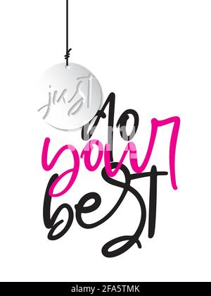 Woman typography motivational quote. Girly inspirational quote poster. Stock Vector