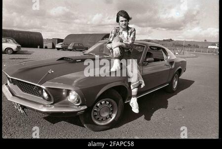 FILE PHOTO: Former Bay City Rollers frontman Les McKeown dies aged 65 Flashback 70's Bay City Roller Les McKeown arrives in style at Edinburgh Flying club to start a course of lessons. Credit: eric mccowat/Alamy Live News Stock Photo