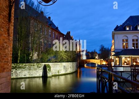 Bruges, the magig and mistery of belgian city Stock Photo