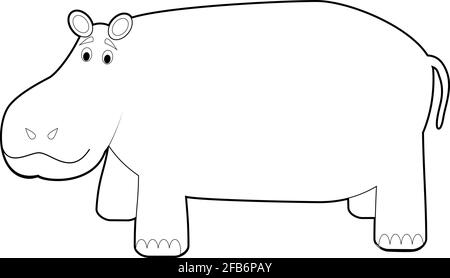 How to Draw a Hippo For Kids - DrawingNow