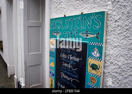 Rick Stein's cafe in Padstow, Cornwall Stock Photo