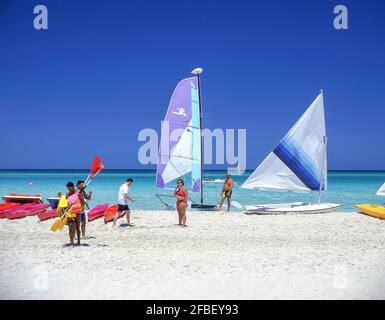 Tropical Beach, Varadero, Matanzas, Republic of Cuba Stock Photo