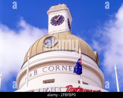 Clock Tower dome, T&G Building, Marine Parade, Napier, Hawke's Bay, North Island, New Zealand Stock Photo