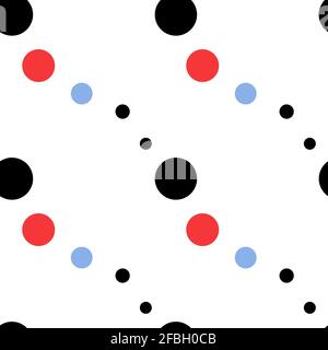 Geometric Pattern different circles in wave rythm Stock Vector