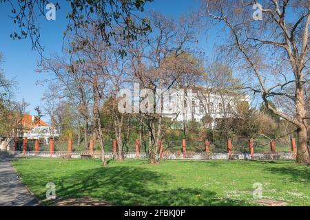 Prague - April 23: Embassy of Russian Federation in Dejvice on April 23, 2021 in Prague, Czech Republic. Stock Photo