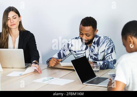 Business people working at creative office Stock Photo