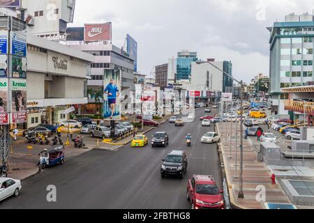 PANAMA CITY, PANAMA - MAY 30, 2016: Via Espana  street  in Panama City Stock Photo