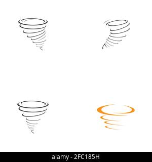 set of twister  logo symbol vector illustration design template Stock Vector