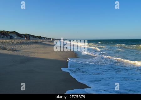 Ocean Maputo Maputo seascape under clear blue sky and Indian Ocean in Mozambique ...