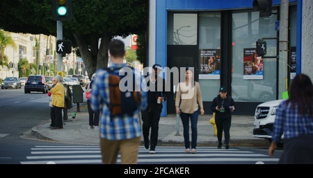 Line of Customers Wearing Face Masks in Front of the Hermes Store on Rodeo  Drive Stock Footage - Video of people, crosswalk: 228671772