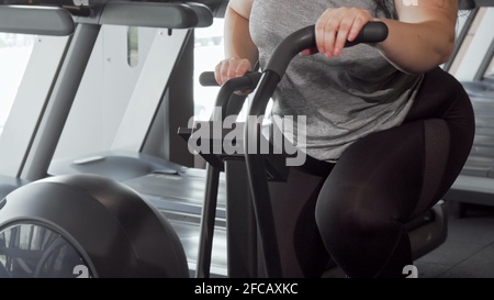 Beautiful Plus Size Woman Exercising on Sport Mat at Home, Lifting Legs and  Arms Up Stock Image - Image of gymnastics, happy: 220991599