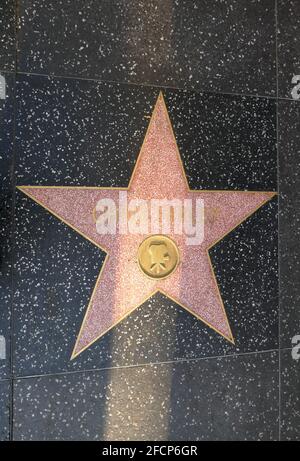 Hollywood, California, USA 17th April 2021 A general view of atmosphere of comedian Chris Farley's Star on the Hollywood Walk of Fame on April 17, 2021 in Hollywood, California, USA. Photo by Barry King/Alamy Stock Photo Stock Photo