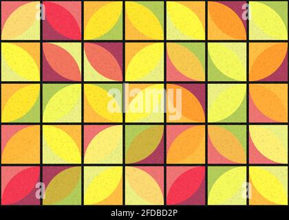 Abstract Geometrical generative computational art illustration Stock Vector