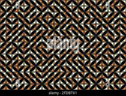 Abstract Geometrical generative computational art illustration Stock Vector
