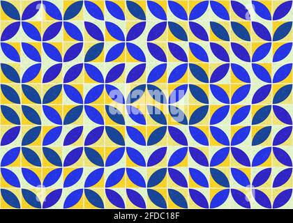 Abstract Geometrical generative computational art illustration Stock Vector