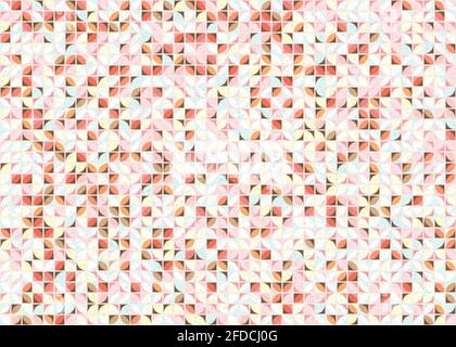 Abstract Geometrical generative computational art illustration Stock Vector