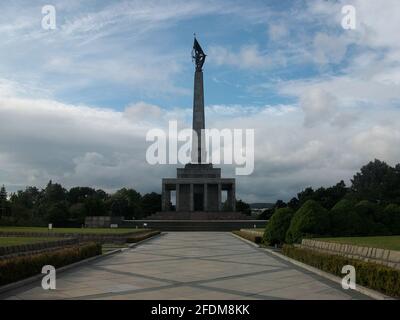 Slavín memorial monument and military cemetery, Bratislava Stock Photo