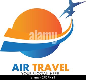 Air Travel logo vector icon design template-vector Stock Vector