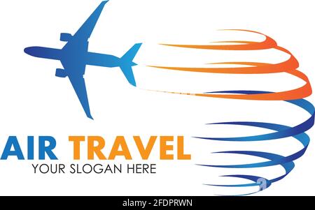 Air Travel logo vector icon design template-vector Stock Vector