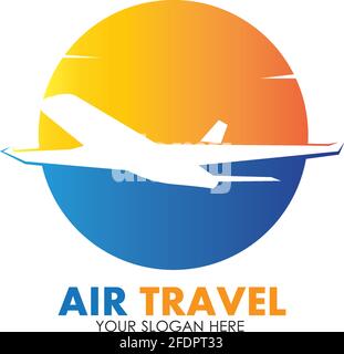 Air Travel logo vector icon design template-vector Stock Vector