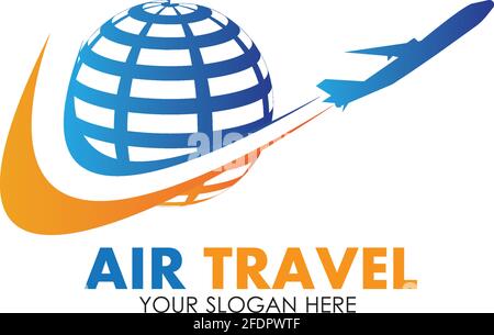 Air Travel logo vector icon design template-vector Stock Vector