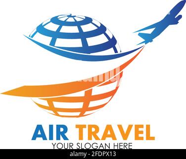Air Travel logo vector icon design template-vector Stock Vector