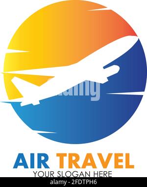 Air Travel logo vector icon design template-vector Stock Vector