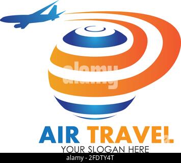 Air Travel logo vector icon design template-vector Stock Vector