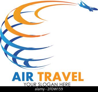Air Travel logo vector icon design template-vector Stock Vector