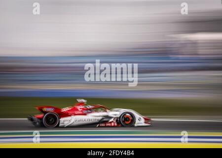 06 Muller Nico (ger), Dragon / Penske Autosport, Penske EV-5, action during the 2021 Valencia ePrix, 3rd meeting of the 2020-21 Formula E World Championship, on the Circuit Ricardo Tormo from April 23 to 25, in Valencia, Spain - Photo Francois Flamand / DPPI / LiveMedia Stock Photo