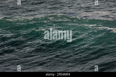 A glassy wave about to crash Stock Photo