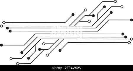 Circuit Logo Template vector illustration icon design Stock Vector