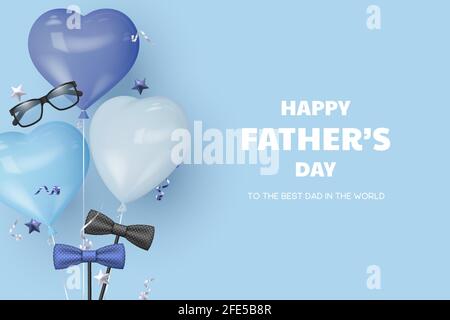 Happy Fathers Day banner. Stock Vector