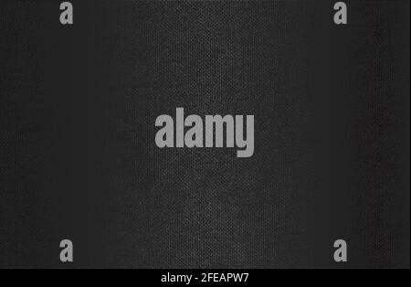 Luxury black metal gradient background with distressed fabric, textile texture. Vector illustration Stock Vector