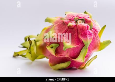 Dragon fruit, pitaya isolated on white background with clipping path Stock Photo