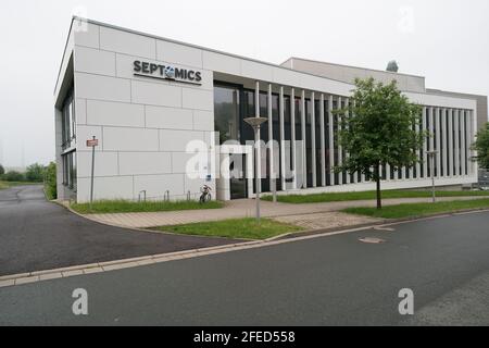 JENA, GERMANY - MAY, 29, 2016:  Septomics is a cross-faculty research centre of the Friedrich Schiller University Jena.  Sepsis and infection research Stock Photo