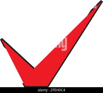 check mark symbol and logo Stock Vector